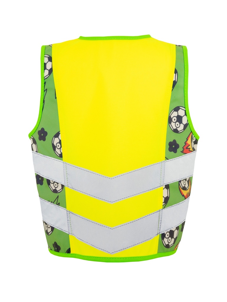 Korntex Kinder Warnweste Sport, neongelb, XXS