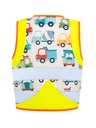 Korntex Kinder Funktionsweste Fahrzeuge, neongelb, XXS, Baufahrzeug