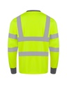 Korntex Hi-Vis Poly-Cotton Langarmshirt EN 20471, neongelb, S
