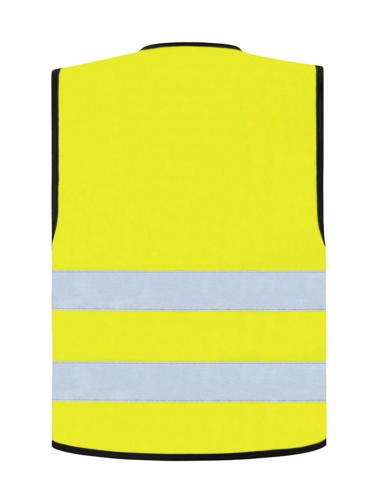 Korntex Warnweste mit schwarzem Saum EN 20471, neongelb, S