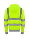 Korntex Hi-Vis Zipper Hoodie EN 20471, neongelb, S