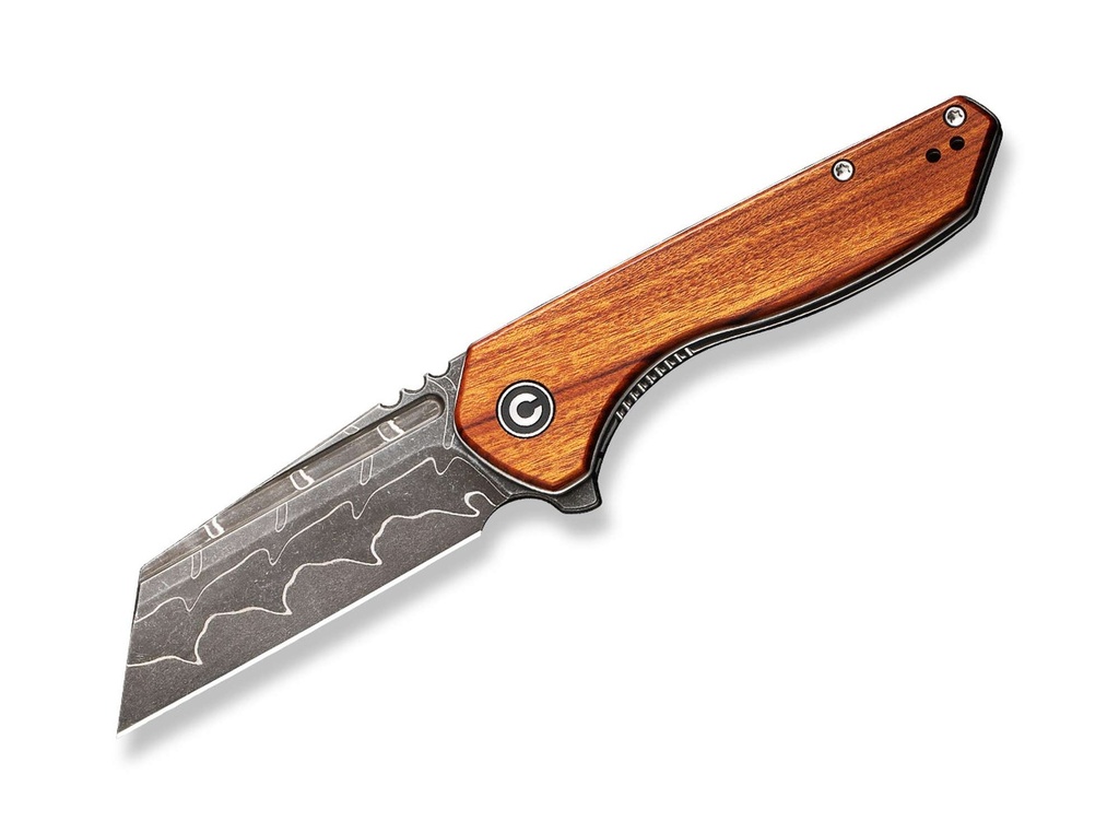 Civivi ExOne Guibourtia Damascus braun