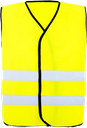 Korntex Warnweste Comfort-Fit mit schwarzem Saum