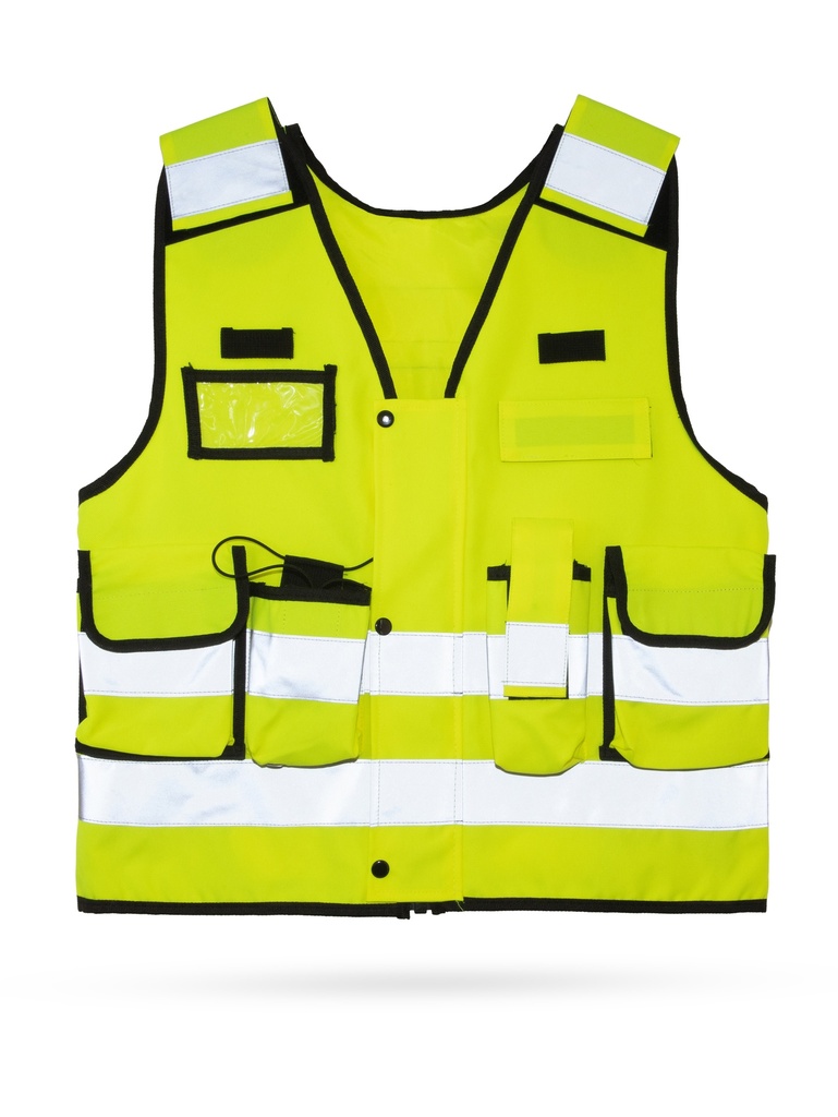 Korntex taktische Einsatzweste Premium EN 20471, neongelb, M/XL