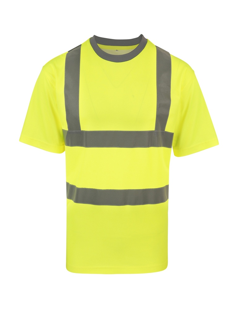 Korntex Hi-Vis Poly-Cotton T-Shirt EN 20471, neongelb, S