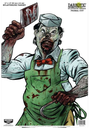Zielscheibe Fleischer Zombi 30x45cm