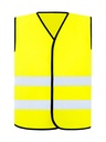 Korntex Warnweste CF mit schwarzem Saum EN 20471