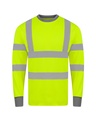 Korntex Hi-Vis Poly-Cotton Langarmshirt EN 20471